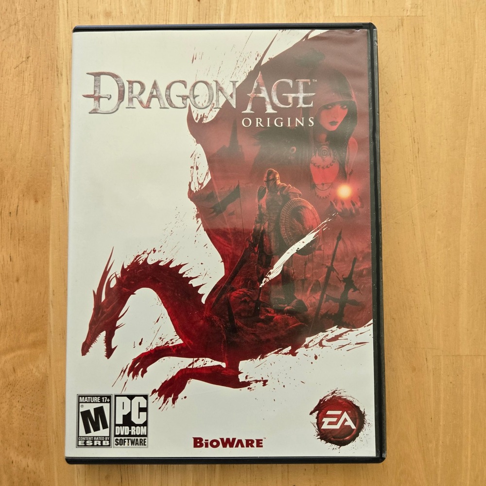 Dragon Age Origins PC DVD-ROM BioWare EA Dark Fantasy RPG Game Manual
